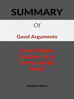 cover image of SUMMARY  OF   Good Arguments